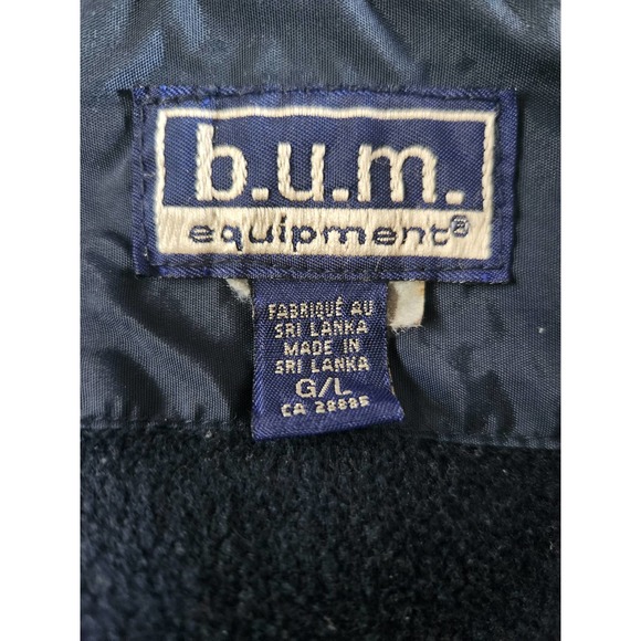 Y2k Vintage B.U.M Equipment Yellow Puffer Ski/Winter Jacket LG - Picture 11 of 13